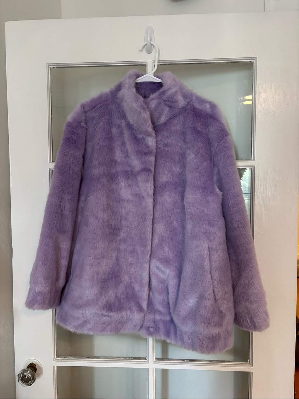 LPA Purple Faux Fur Teddy Coat Size XS